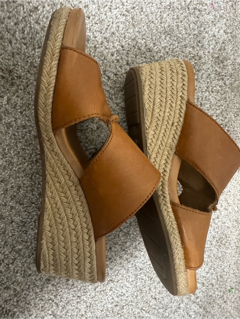 UGG Eirene Leather Espadrille Wedge Sandals - Picture 6 of 11